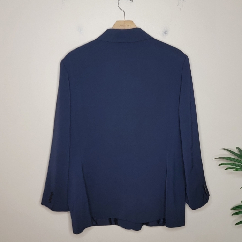 Eddie Bauer Dark Navy Blue Blazer Size 18 - Picture 5 of 5